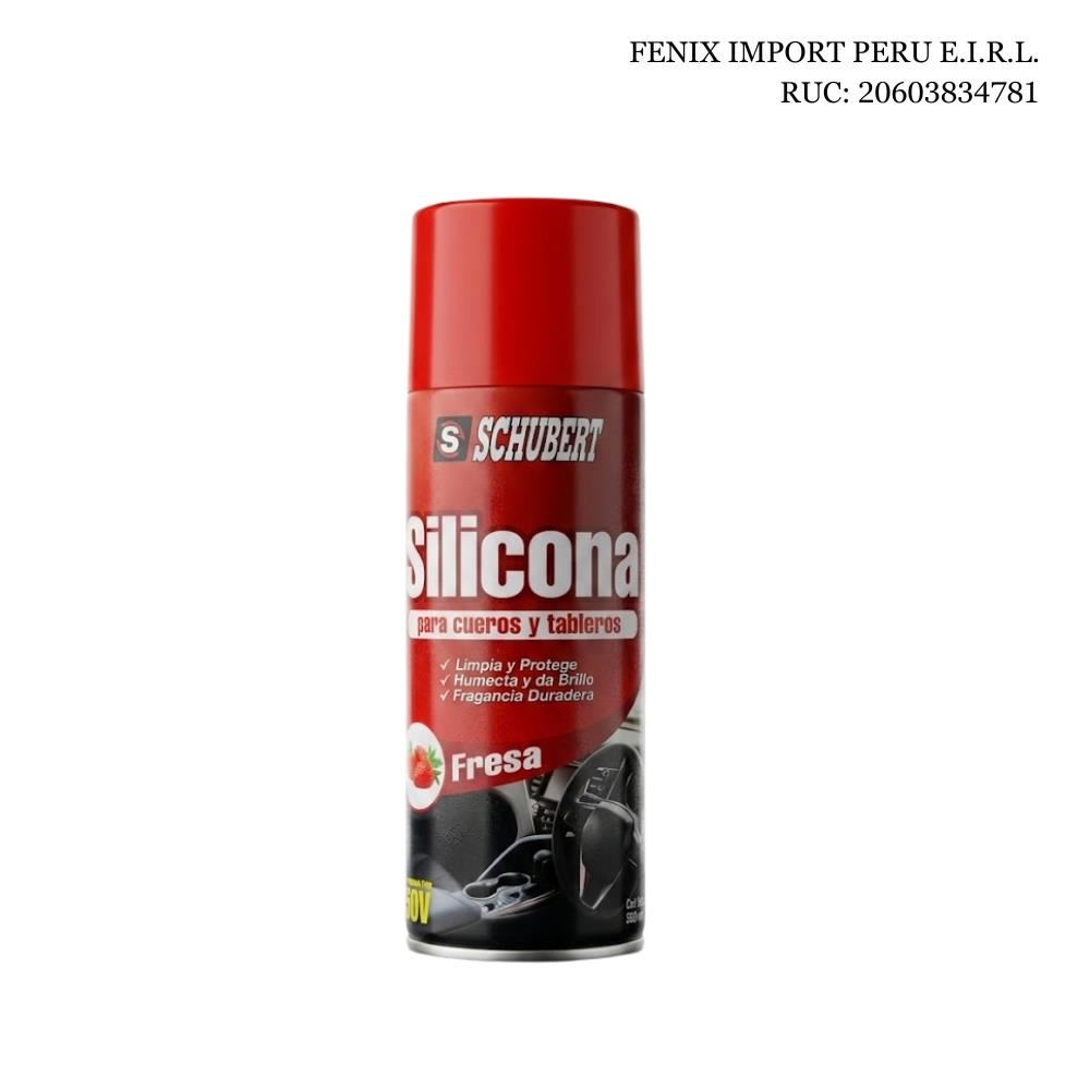 Silicona Protectora en Aerosol para Autos con Protección UV Aroma Fresa 450 ml Schubert